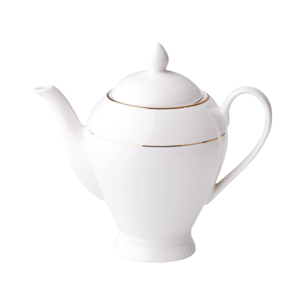 AMBITION Aura Gold 1,1 l - dzbanek do kawy i herbaty porcelanowy