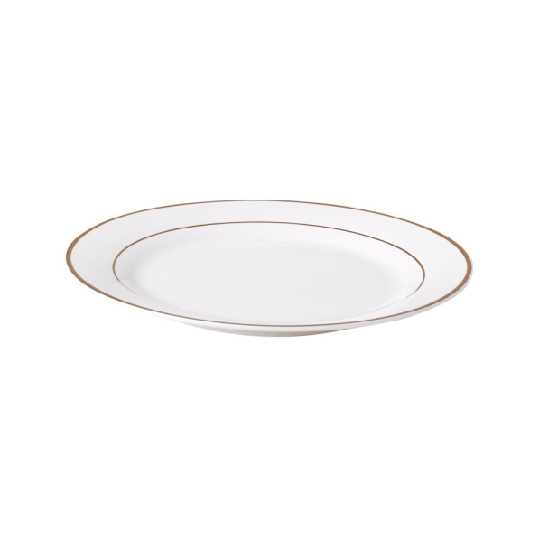 AMBITION Aura Gold 16,5 cm - talerz deserowy porcelanowy