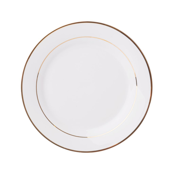 AMBITION Aura Gold 16,5 cm - talerz deserowy porcelanowy