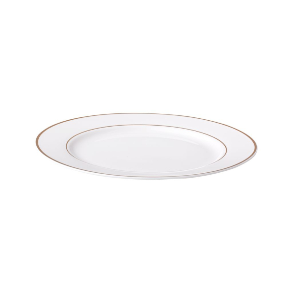 AMBITION Aura Gold 19 cm - talerz deserowy porcelanowy