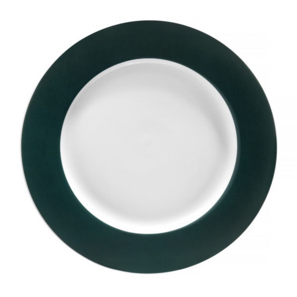 AMBITION Aura Green 27 cm ciemnozielony - talerz obiadowy porcelanowy