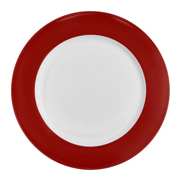 AMBITION Aura Red 27 cm - talerz obiadowy płytki porcelanowy