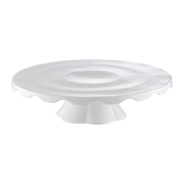 AMBITION Crema 30 cm - patera stała na ciasto porcelanowa