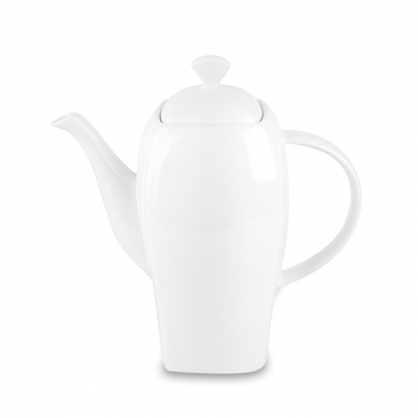 AMBITION Fala 1,26 l biały - dzbanek do herbaty i kawy porcelanowy 