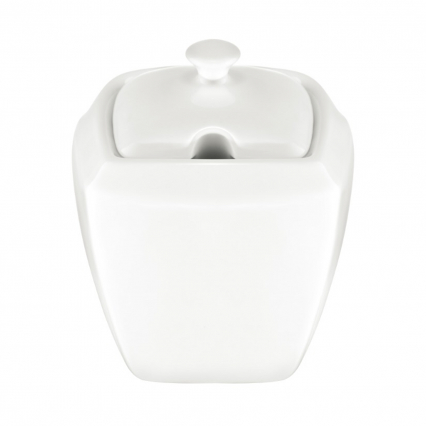 AMBITION Monaco 260 ml biała - cukiernica porcelanowa