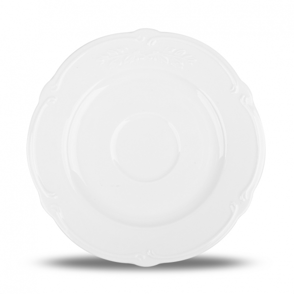 AMBITION Salsa 16,5 cm biały - talerzyk / spodek porcelanowy 