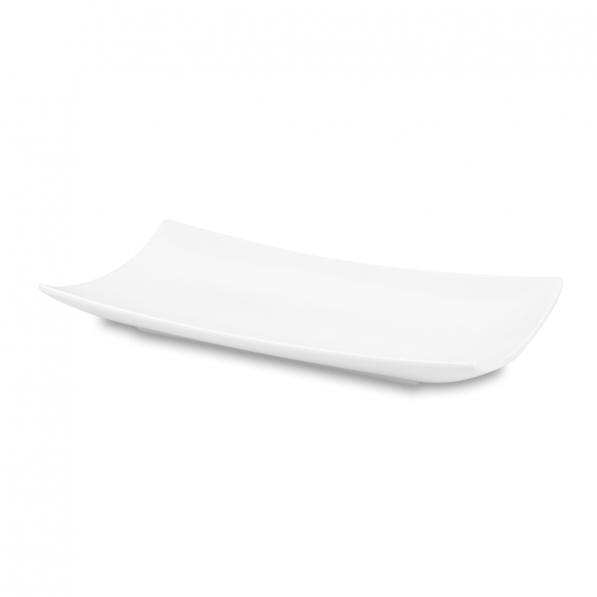 AMBITION Salsa Prostokątna 26,5 x 12,5 cm biały - półmisek porcelanowy