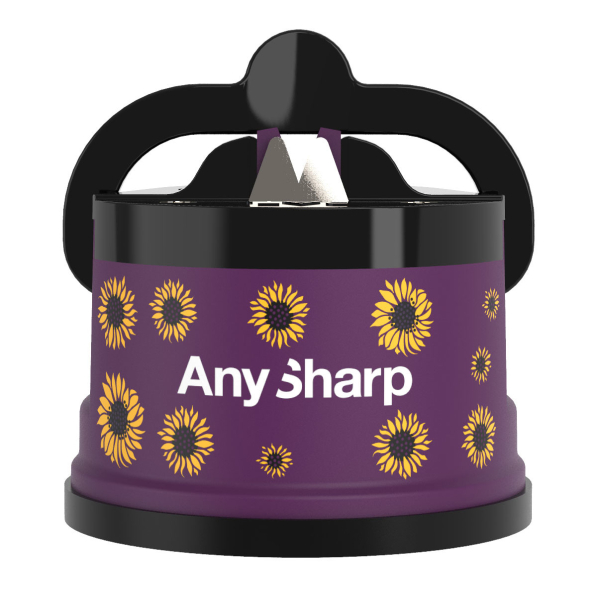ANYSHARP Classic Purple Sunflowers - ostrzałka do noży z ostrzem z węglika wolframu
