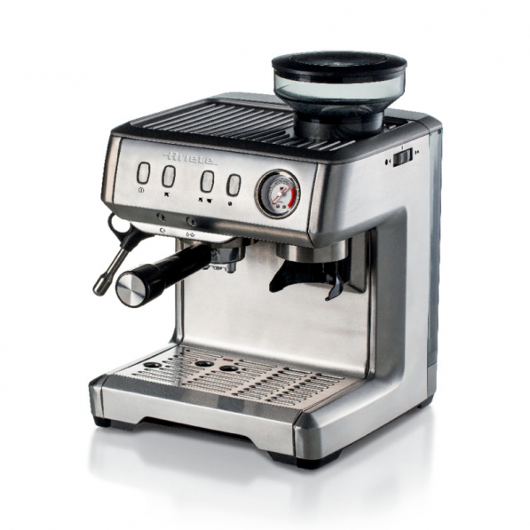 ARIETE Espresso Barista Specialista Max 1600 W - ekspres do kawy ciśnieniowy ze stali nierdzewnej