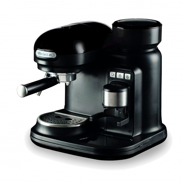 ARIETE Espresso Moderna 1080 W czarny - ekspres do kawy ciśnieniowy metalowy