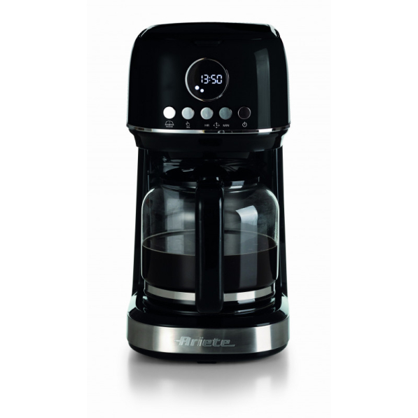 ARIETE Modern American 1396 900 W - ekspres przelewowy do kawy aluminiowy z dzbankiem