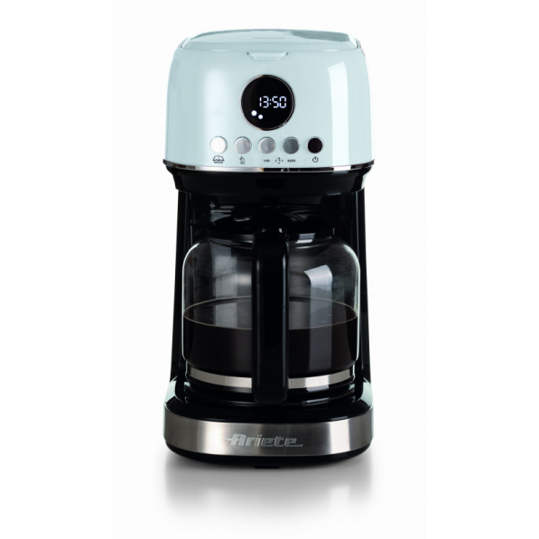 ARIETE Modern American 1396 900 W - ekspres przelewowy do kawy aluminiowy z dzbankiem