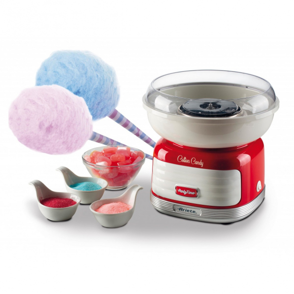 ARIETE Party Time Cotton Candy 500 W czerwona - maszyna do waty cukrowej