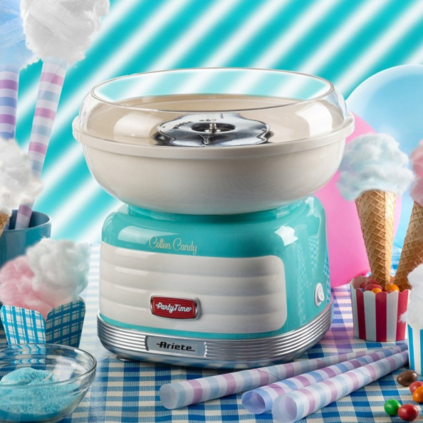 ARIETE Party Time Cotton Candy 500 W turkusowa - maszyna do waty cukrowej 09 2973/01