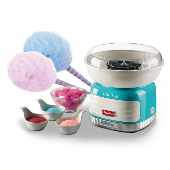 ARIETE Party Time Cotton Candy 500 W turkusowa - maszyna do waty cukrowej 09 2973/01