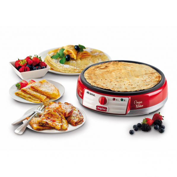 ARIETE Party Time Crepes Maker 1000 W czerwona - naleśnikarka