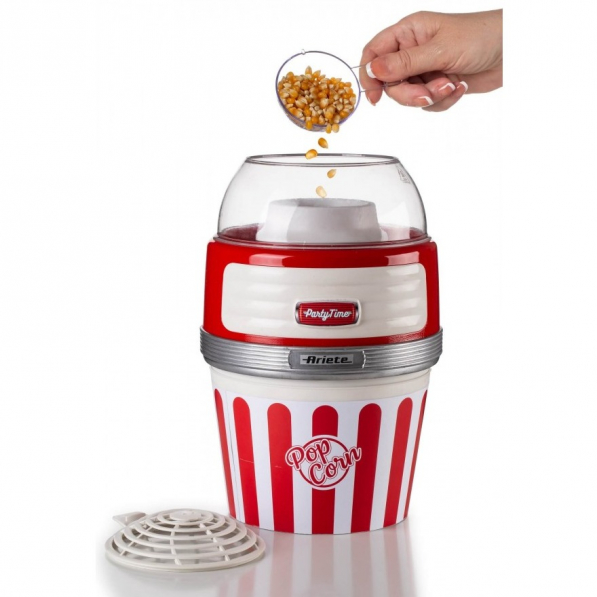 ARIETE Party Time Popcorn Maker XL 1100 W czerwone - urządzenie do popcornu