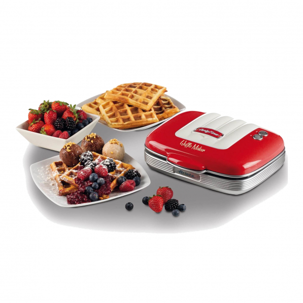 ARIETE Party Time Waffle Maker 700 W czerwona – gofrownica