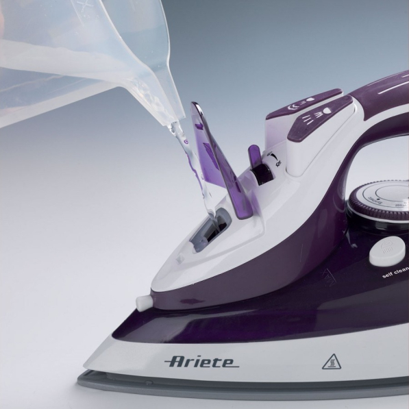 ARIETE Steam Iron 2200 W fioletowe - żelazko parowe z ceramiczną stopą