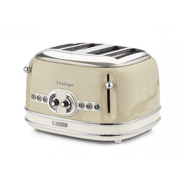 ARIETE Vintage 1600 W beżowy - toster / opiekacz do kanapek elektryczny stalowy