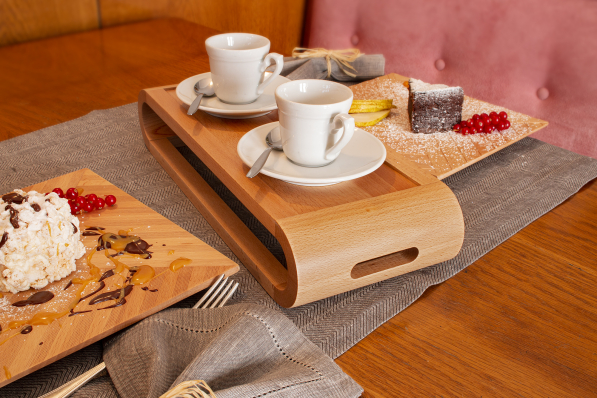 ARTELEGNO VASD 49 x 27 cm - taca do serwowania z drewna bukowego