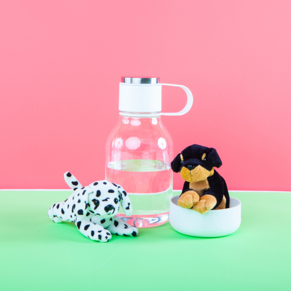 ASOBU Dog Bowl 1,5 l - butelka na wodę tritanowa z miską dla psa