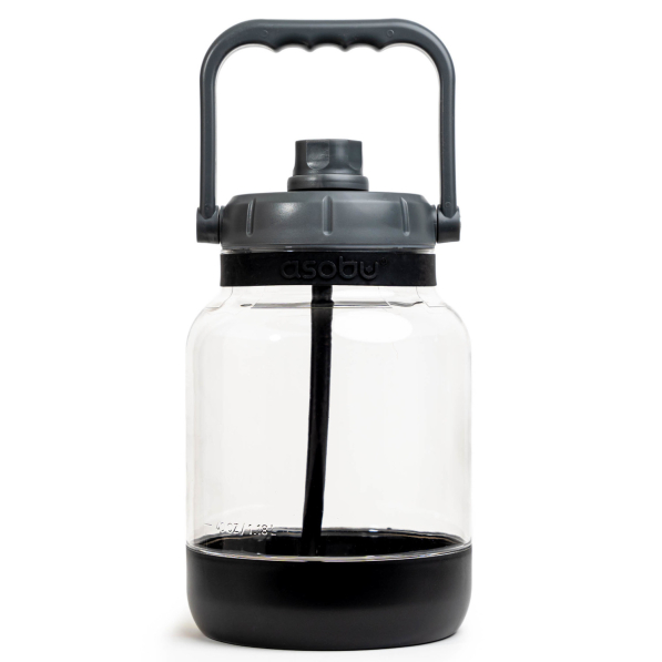 ASOBU Jumbo Jug 3,78 l - butelka / bidon na wodę tritanowy duży ze słomką