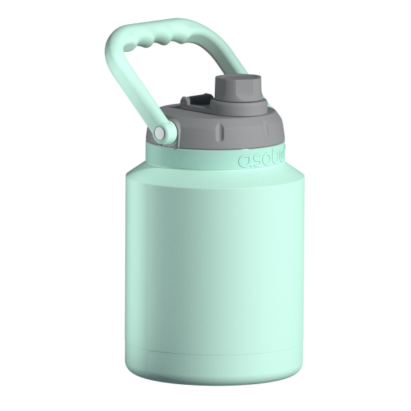 ASOBU Mini Jug Mint 0,975 l - butelka termiczna ze stali nierdzewnej ze słomką
