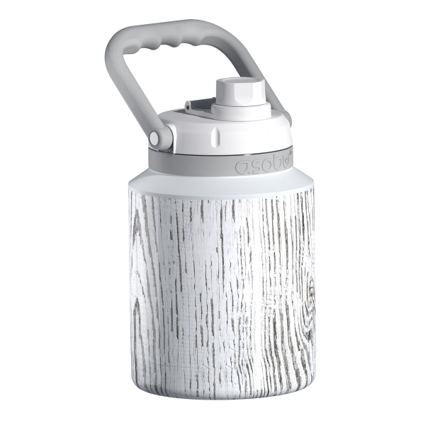 ASOBU Mini Jug White 0,975 l - butelka termiczna ze stali nierdzewnej ze słomką