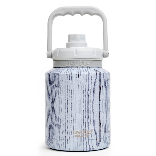 ASOBU Mini Jug White 0,975 l - butelka termiczna ze stali nierdzewnej ze słomką