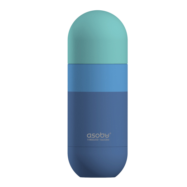 ASOBU ORB Pastel Blue 0,42 l - butelka termiczna ze stali nierdzewnej