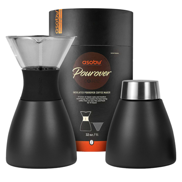 ASOBU Pour Over 1,18 l - zaparzacz do kawy przelewowy ze stali nierdzewnej