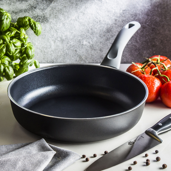 BALLARINI Lazise Sauté 28 cm szara - patelnia nieprzywierająca