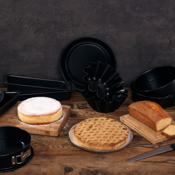 BALLARINI Patisserie Long 30 cm czarna - keksówka / forma do pieczenia chleba i pasztetu stalowa
