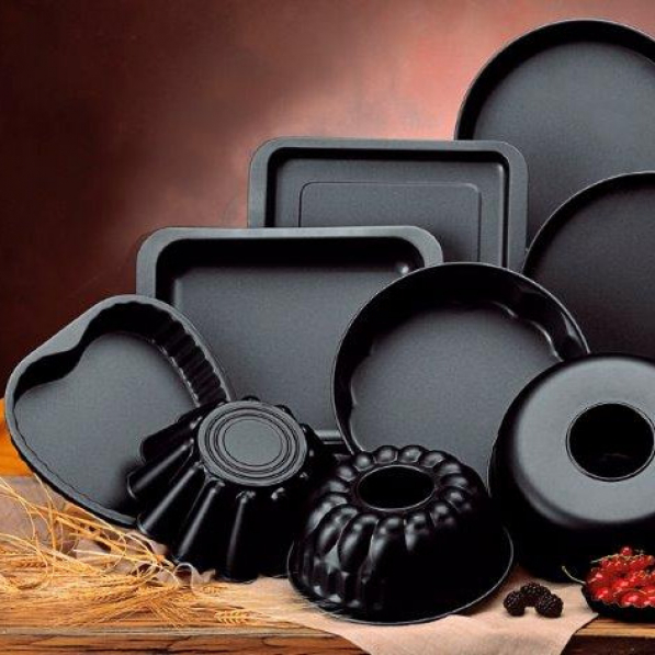 BALLARINI Patisserie Serce 25 cm czarna - forma do pieczenia tarty stalowa