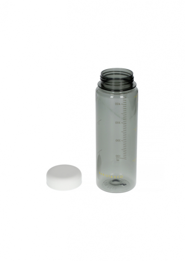BARISTA & CO Timer Measure Water Bottle White 0,5 l biała - butelka na wodę tritanowa z miarką