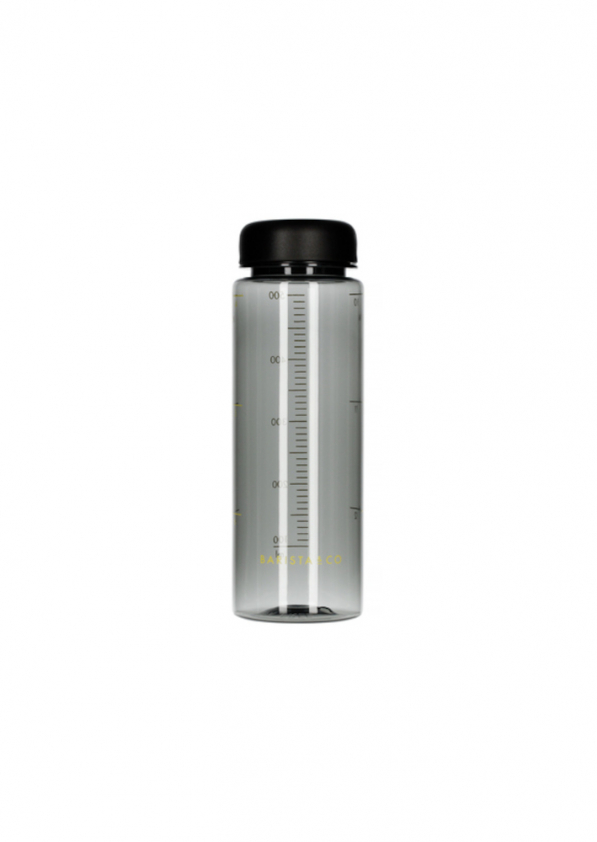 BARISTA & CO Timer Measure Water Bottle Black 0,5 l czarna - butelka na wodę tritanowa z miarką