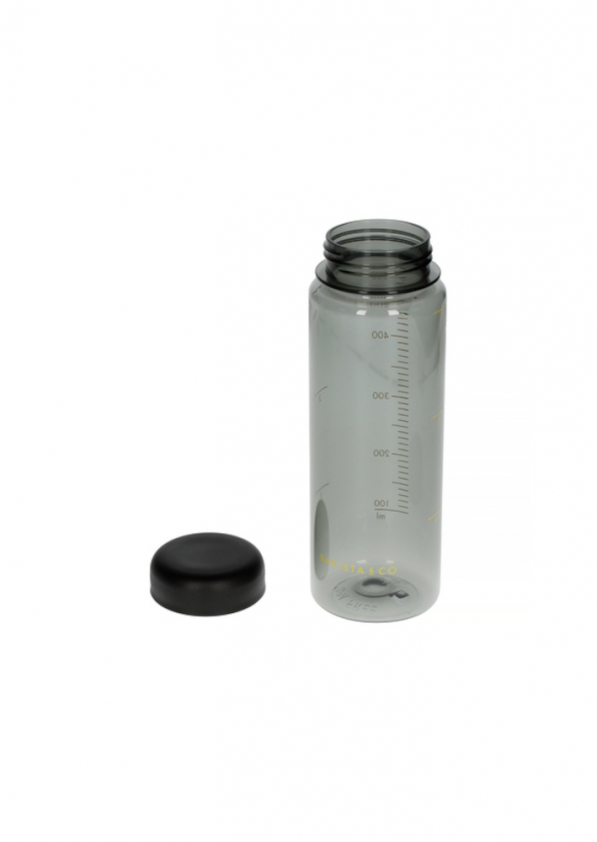 BARISTA & CO Timer Measure Water Bottle Black 0,5 l czarna - butelka na wodę tritanowa z miarką