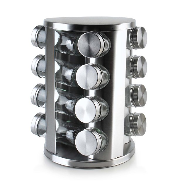 BASIC KITCHEN Zestaw na przyprawy 20x20x25,5cm COOKINI