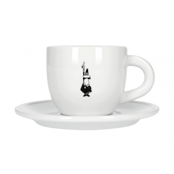 BIALETTI 240 ml - filiżanka do cappuccino porcelanowa ze spodkiem 