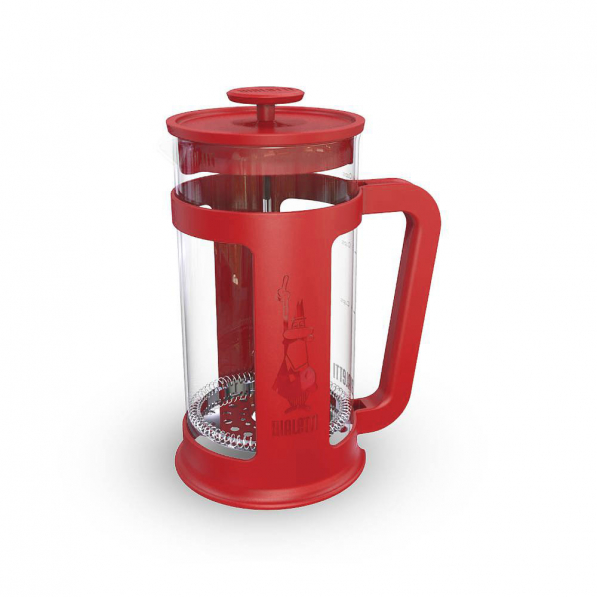 BIALETTI Coffee Press Smart 1 l ciemnoczerwony - french press / zaparzacz do kawy tłokowy szklany