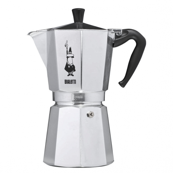 BIALETTI Moka Express na 12 filiżanek espresso (12 tz) - kawiarka aluminiowa ciśnieniowa