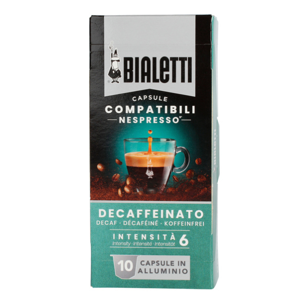 BIALETTI Nespresso Decaf 10 szt. - włoska kawa bezkofeinowa w kapsułkach