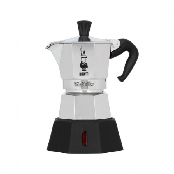 BIALETTI New Moka Elettrika na 2 filiżanki espresso (2 tz) - kawiarka elektryczna aluminiowa ciśnieniowa