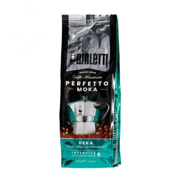 BIALETTI Perfetto Moka Deka 250g - włoska kawa mielona bezkofeinowa