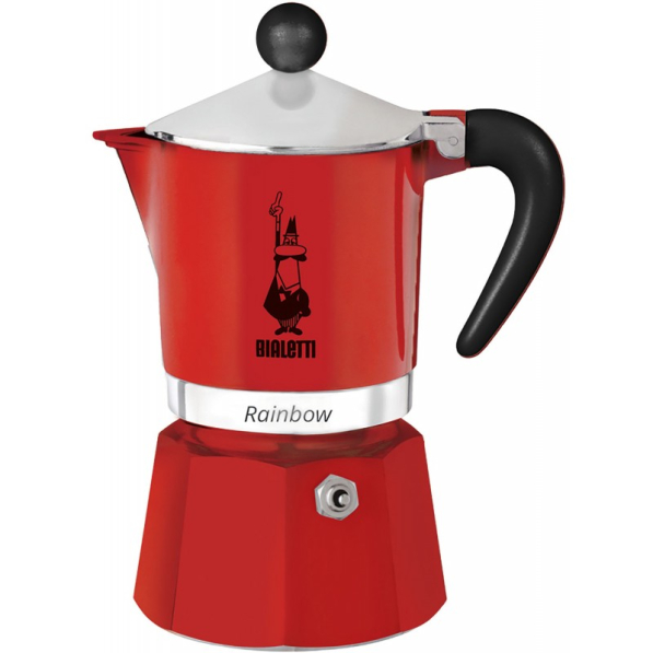 BIALETTI Rainbow na 6 filiżanki espresso (6 tz) - kawiarka aluminiowa ciśnieniowa