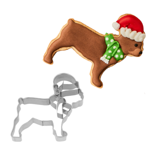 BIRKMANN Świąteczny Mastiff 6 cm - foremka / wykrawacz do ciastek ze stali nierdzewnej