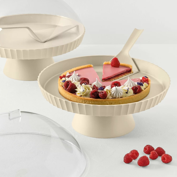 BLIM+ Agora 30 cm - patera stała na ciasto z pokrywką i łopatką