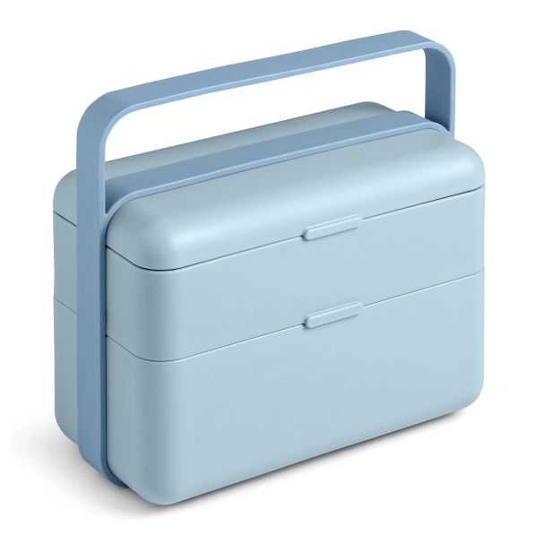 BLIM+ Create Bauletto - lunch box / śniadaniówka ze sztućcami trzykomorowa