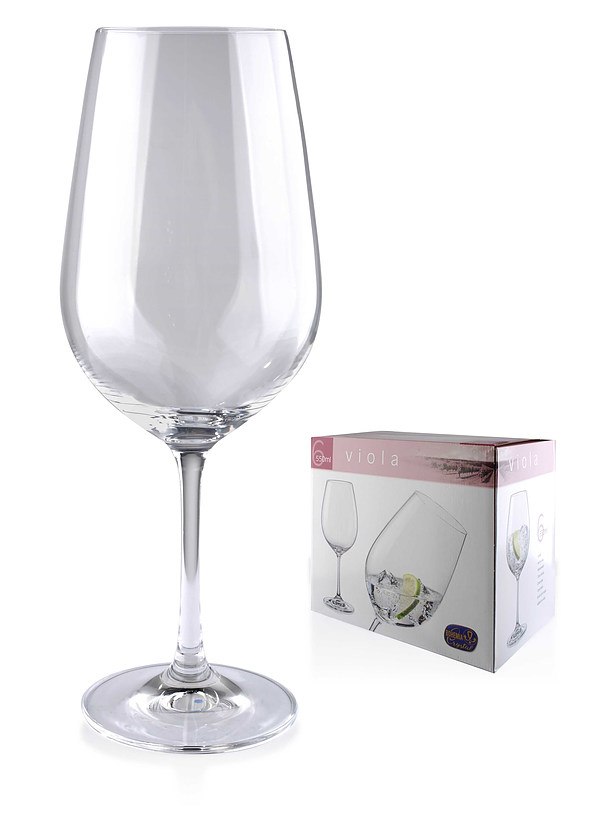 BOHEMIA VIOLA Kpl.6 kieliszków 550ml WINO